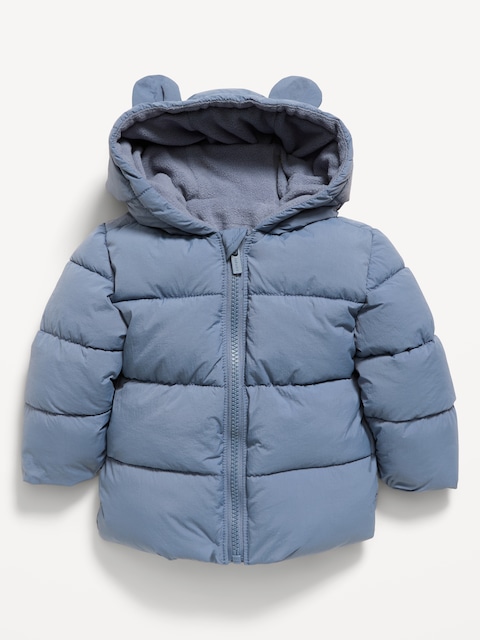 Water-Resistant Critter Puffer Jacket for Baby