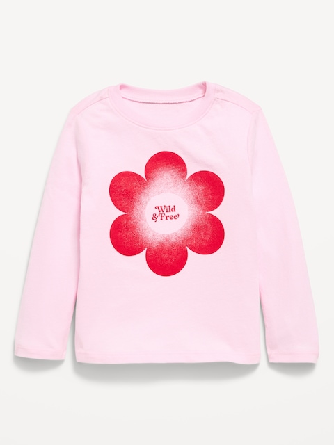 Long-Sleeve Graphic T-Shirt for Toddler Girls
