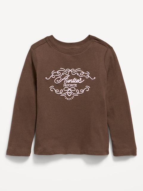 Long-Sleeve Graphic T-Shirt for Toddler Girls