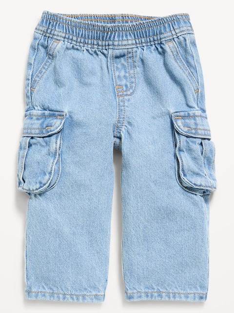 Baggy Barrel-Leg Cargo Jeans for Baby