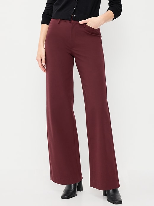 Image number 2 showing, High-Waisted Pixie Super Wide-Leg Pants