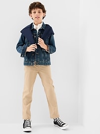 Image number 3 showing, Uniform Straight Leg Tech Pants for Boys