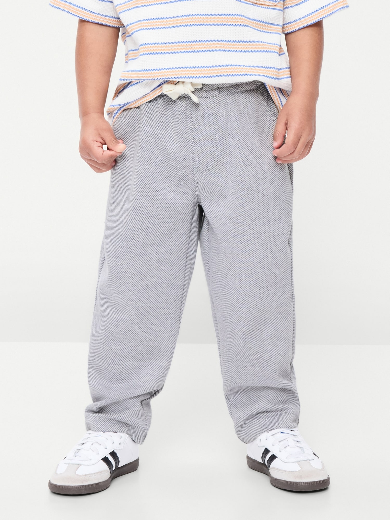 Barrel-Leg Twill Pants for Toddler Boys