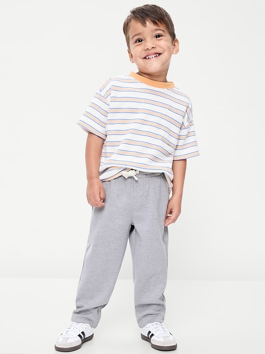 Image number 1 showing, Barrel-Leg Twill Pants for Toddler Boys