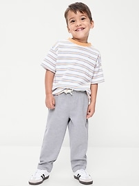 Image number 1 showing, Barrel-Leg Twill Pants for Toddler Boys