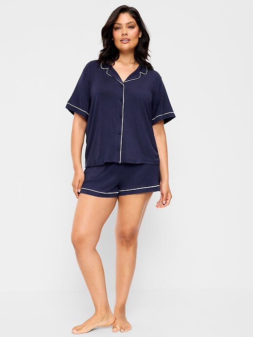 Image number 5 showing, Sunday Sleep Knit Jersey Short Set
