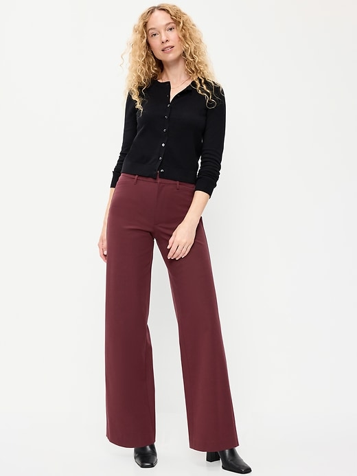 Image number 1 showing, High-Waisted Pixie Super Wide-Leg Pants