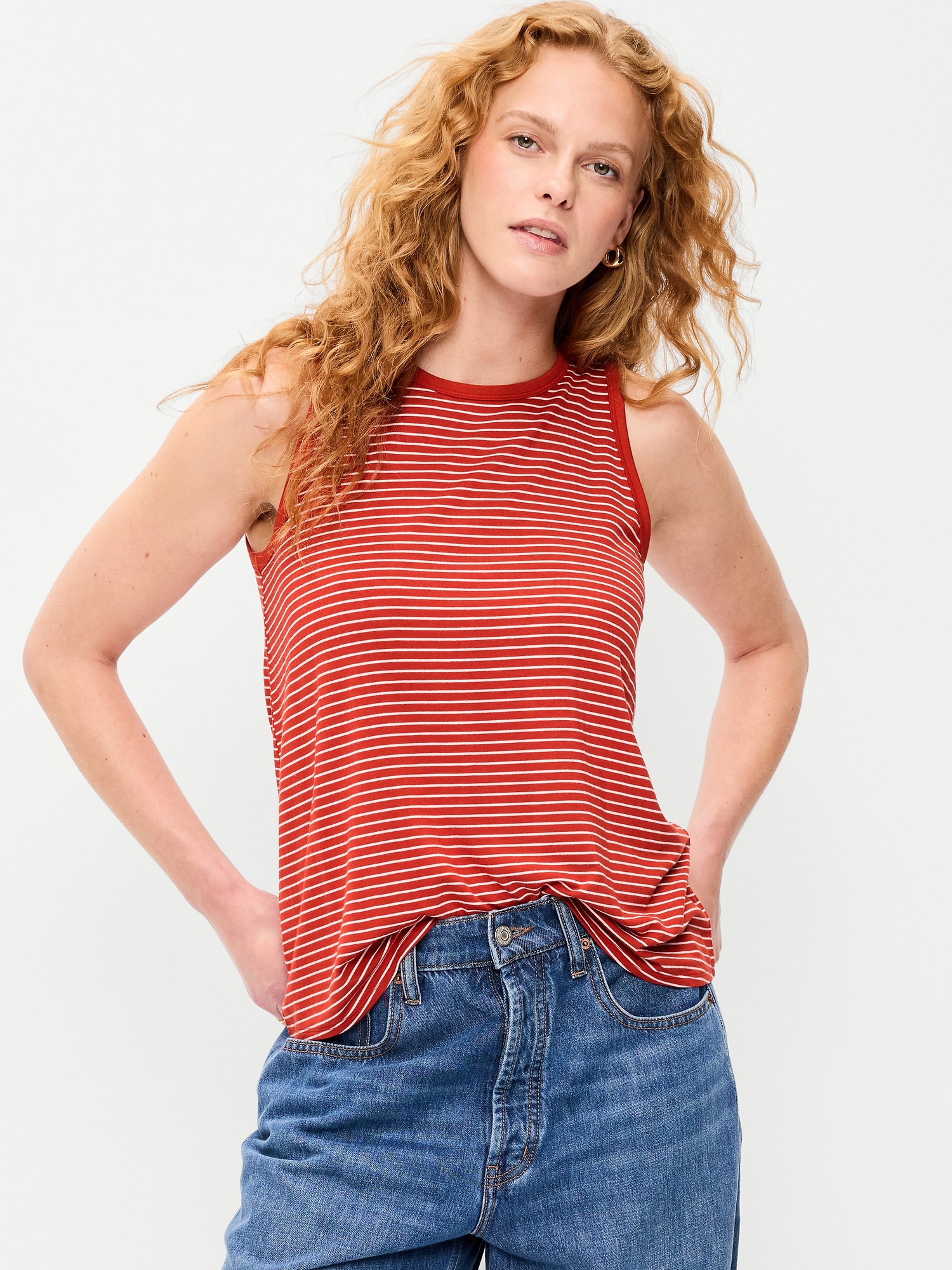 Luxe High-Neck Tank Top