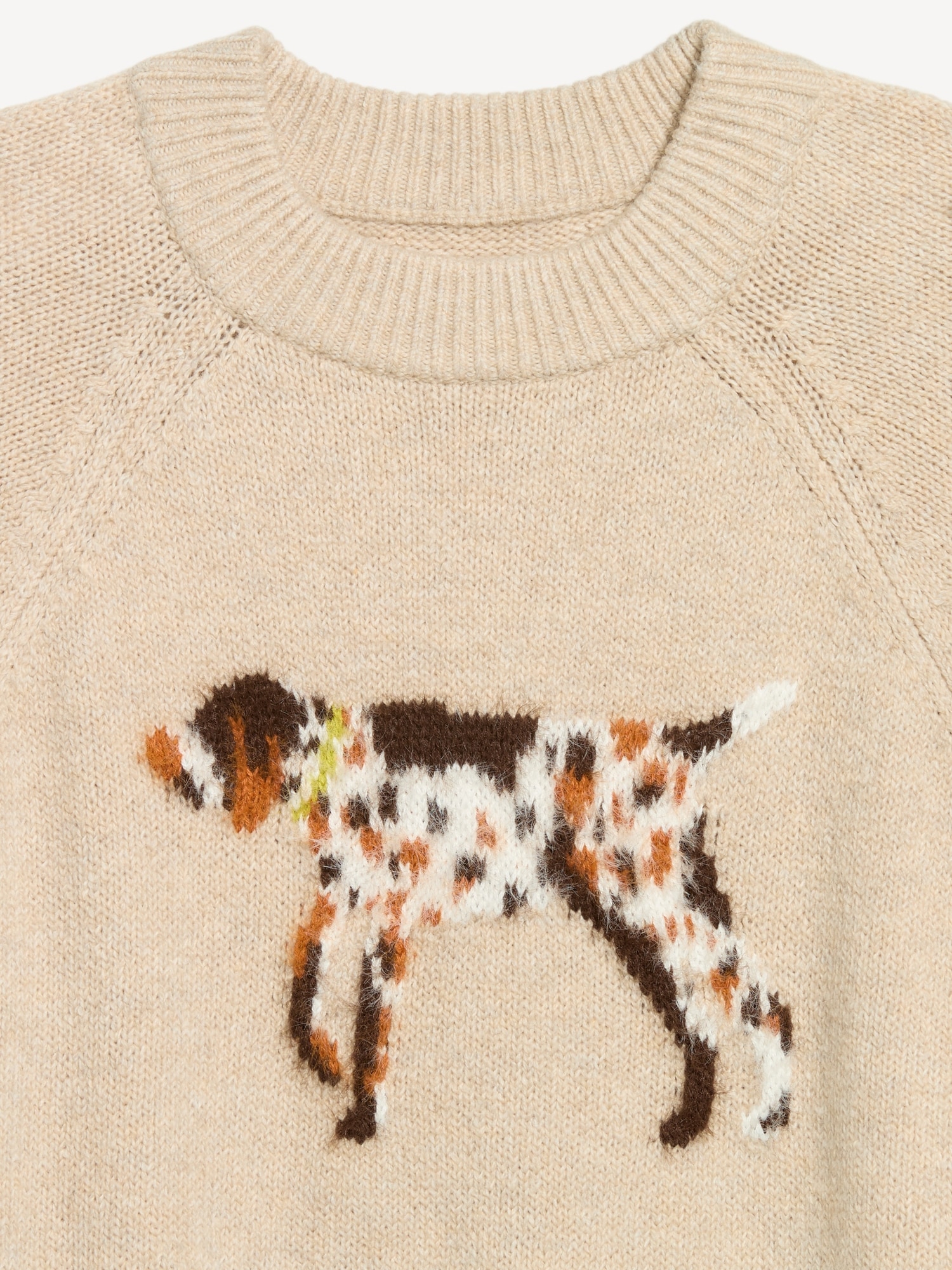 Oversized Crew-Neck Fairisle Sweater