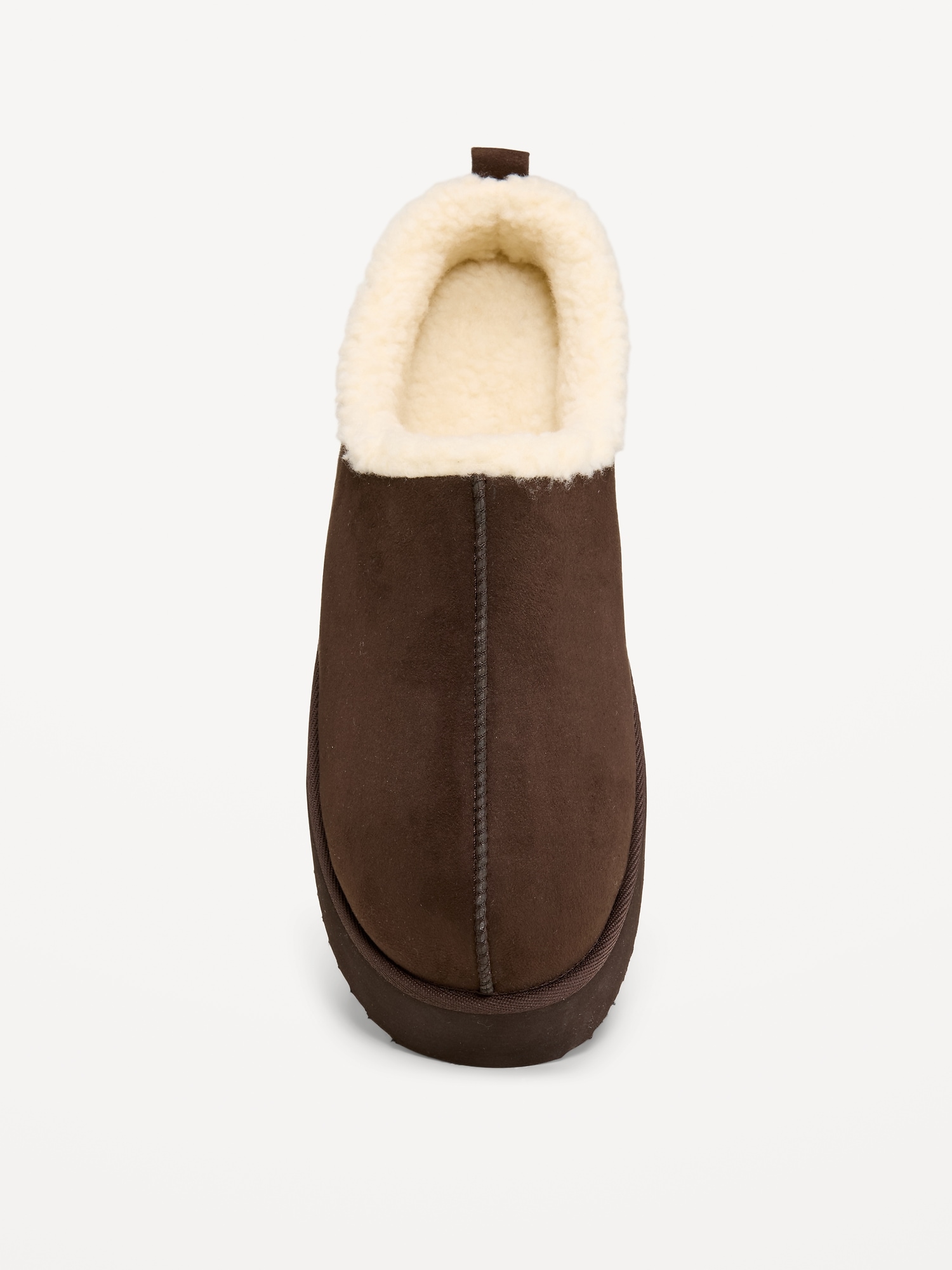 Faux-Suede Platform Mule Clogs for Women
