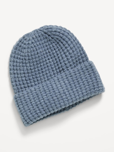 Waffle Knit Beanie for Men