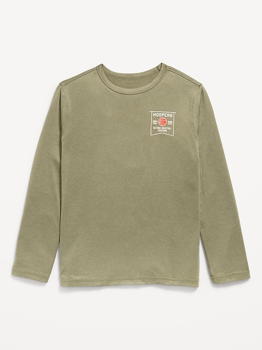 Image number 1 showing, CloudMotion Long-Sleeve Performance T-Shirt for Boys