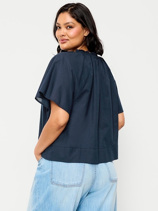 Image number 8 showing, Loose Short-Sleeve Top