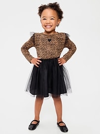 Image number 1 showing, Long-Sleeve Fit and Flare Tutu Dress for Toddler Girls