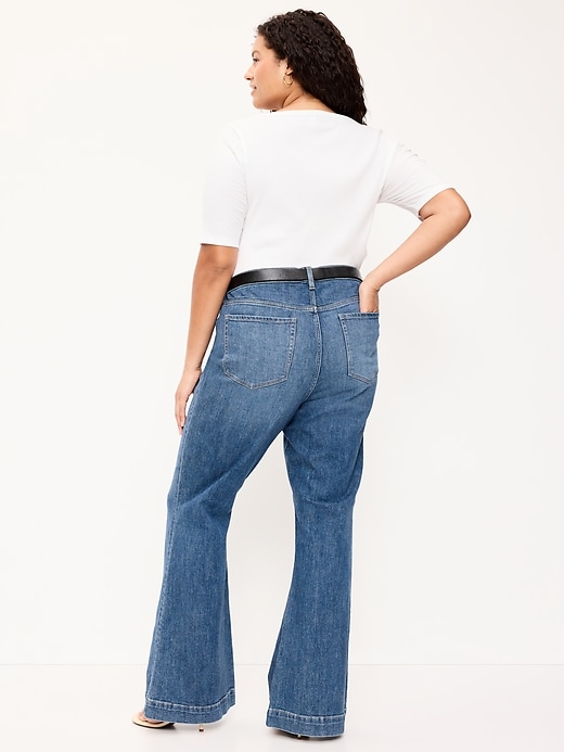 Image number 5 showing, High-Waisted Flare Jeans