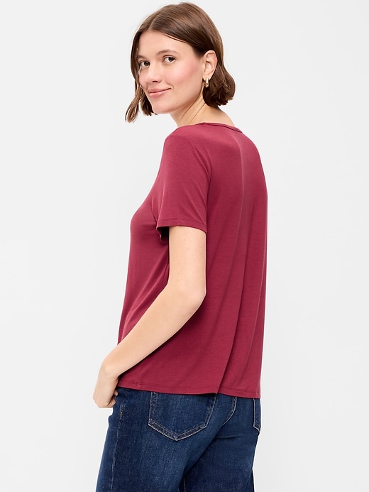 Image number 2 showing, Luxe Crew-Neck T-Shirt