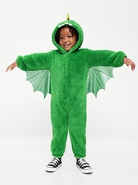Image number 1 showing, Hooded Critter Unisex Sherpa One-Piece for Toddler
