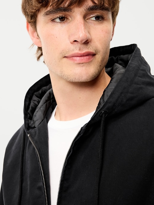 Image number 4 showing, Oversized Canvas Hoodie