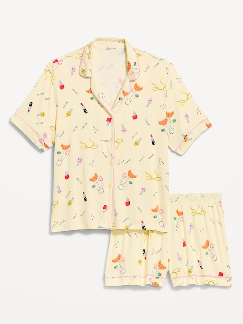 Sunday Sleep Knit Jersey Short Set