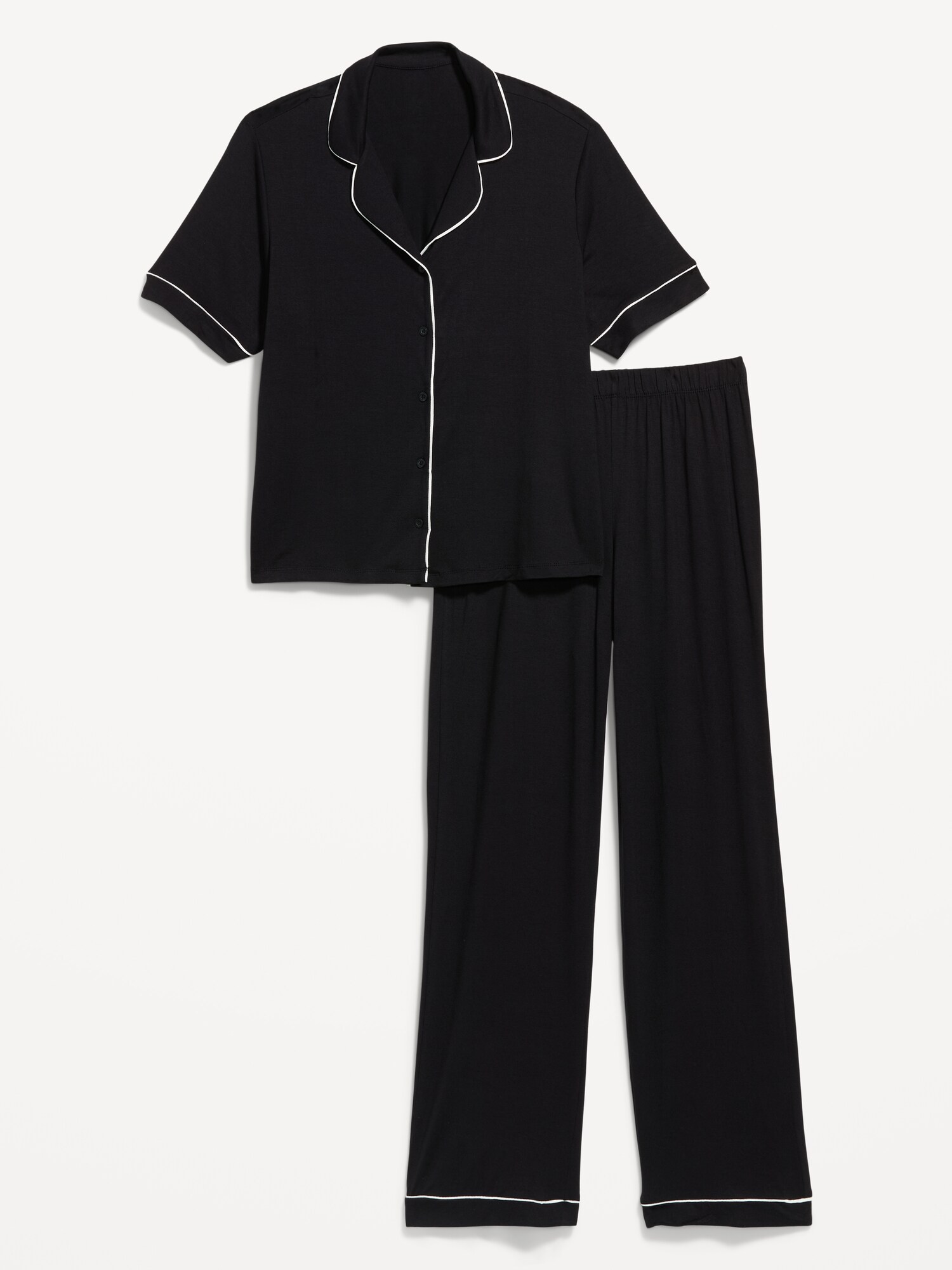 Женские брюки Old Navy Sunday Sleep Knit Jersey Pant Set, цвет: Чёрный — фото 3