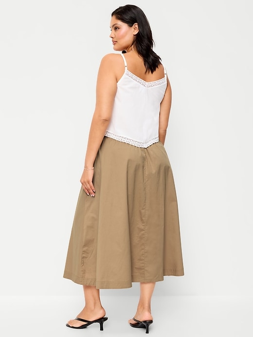 Image number 9 showing, Poplin Midi Skirt