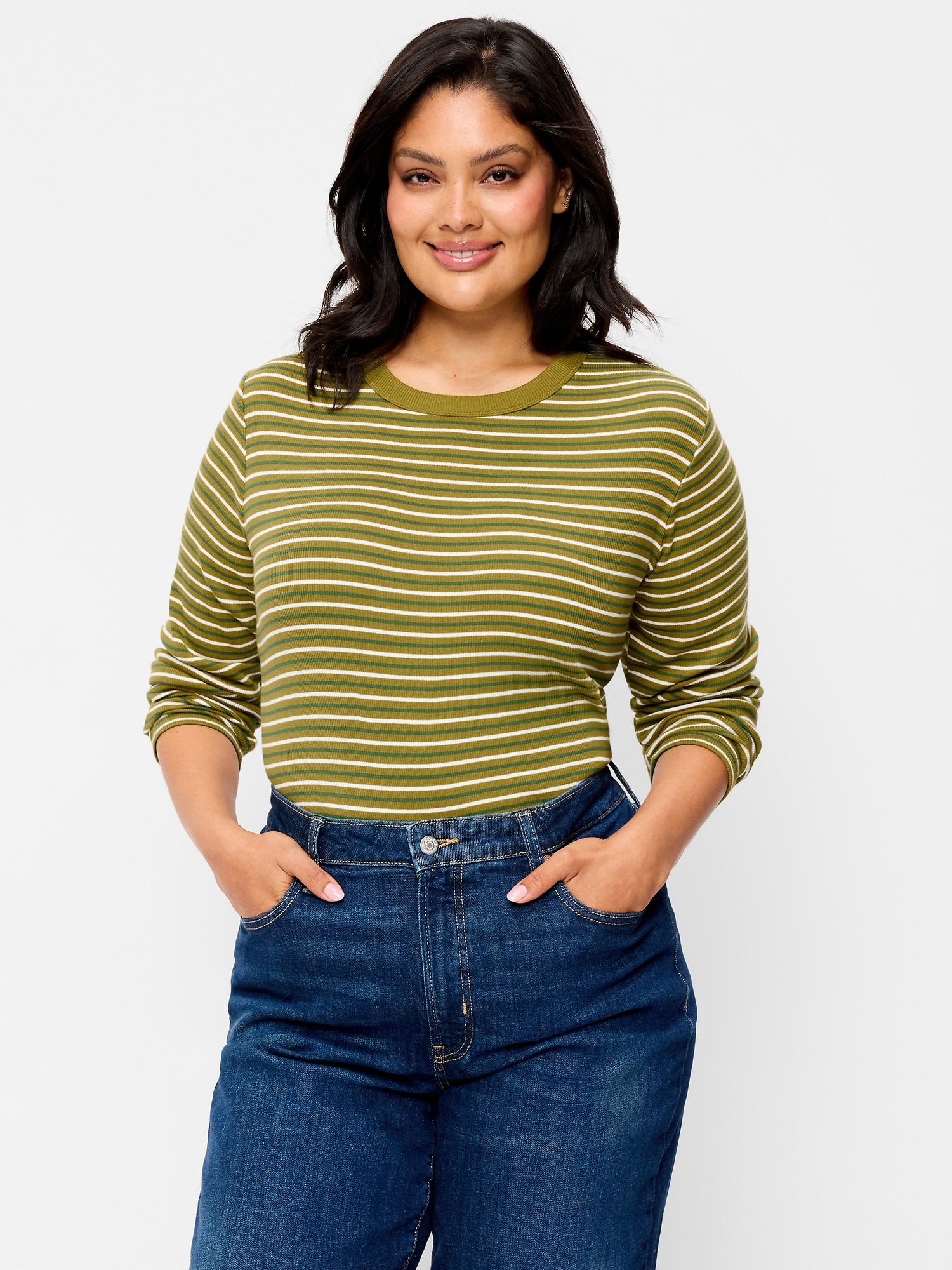 Snug Crew-Neck Long Sleeve T-Shirt