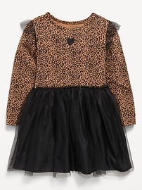 Image number 2 showing, Long-Sleeve Fit and Flare Tutu Dress for Toddler Girls