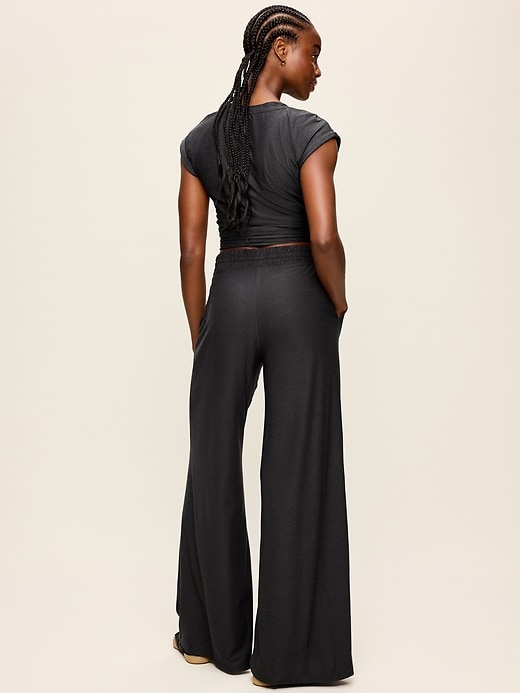 Image number 3 showing, High-Waisted CloudMotion Wide-Leg Pants