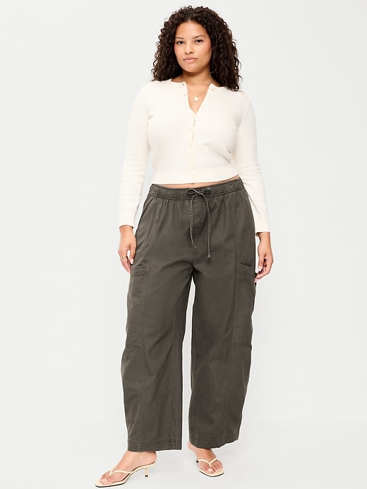 Image number 4 showing, Mid-Rise Pull-On Utility Jeans