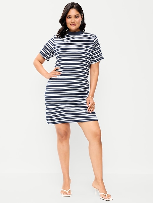 Image number 9 showing, Snug Mock-Neck Bodycon Mini Dress