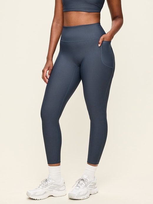 Image number 6 showing, Extra-High Waisted PowerSoft Boundless 7/8 Pocket Leggings – No Front Seam