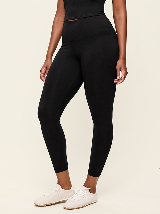 Image number 8 showing, High-Waisted PowerChill 7/8 Cotton Leggings