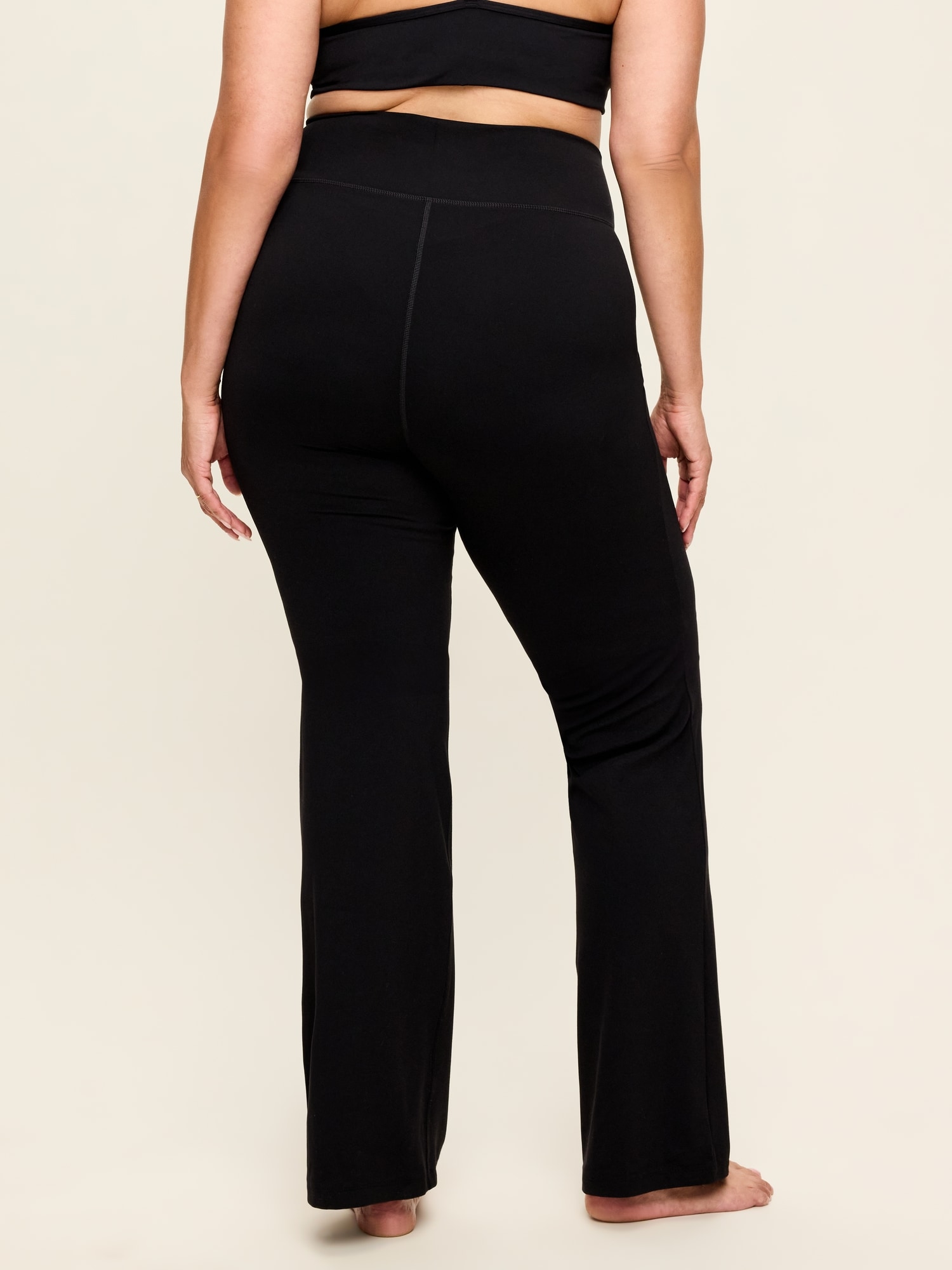 Crossover-Waist StudioSmooth Flare Leggings