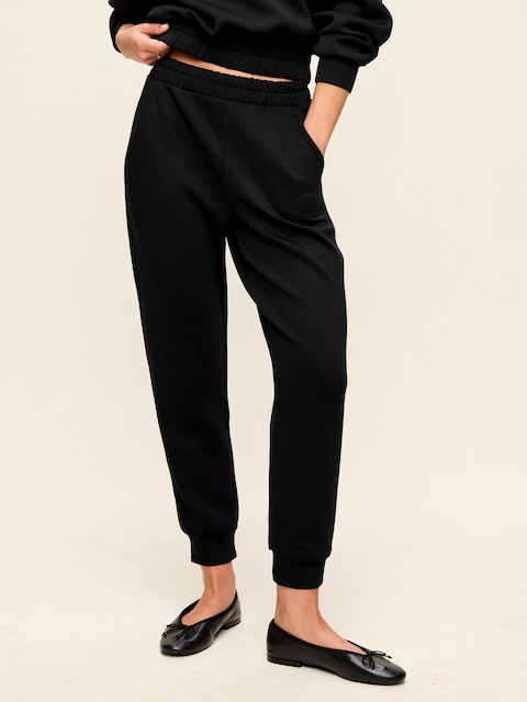 High-Waisted Bounce Fleece Jogger Sweatpants