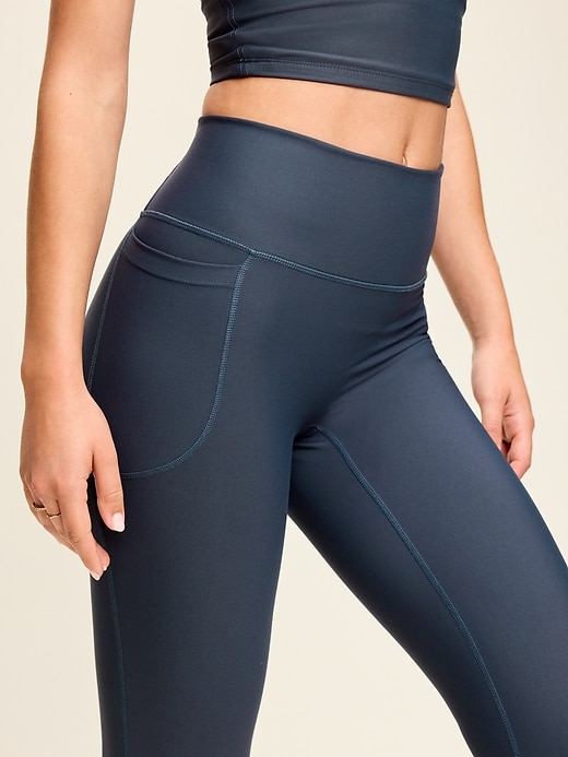 Image number 4 showing, Extra-High Waisted PowerSoft Boundless 7/8 Pocket Leggings – No Front Seam