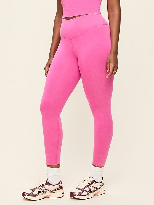 Image number 8 showing, High-Waisted PowerChill 7/8 Cotton Leggings
