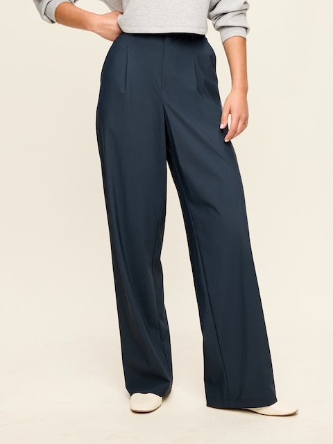 High-Waisted SleekTech Trouser Pants