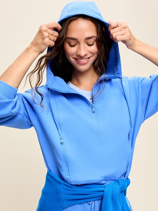 Image number 4 showing, Dynamic Fleece Half-Zip Hoodie Sweatshirt