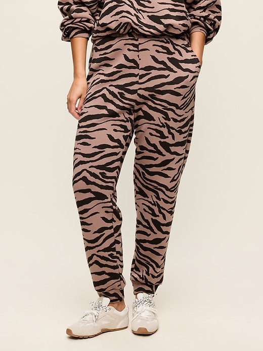 Image number 6 showing, High-Waisted Bounce Fleece Jogger Sweatpants