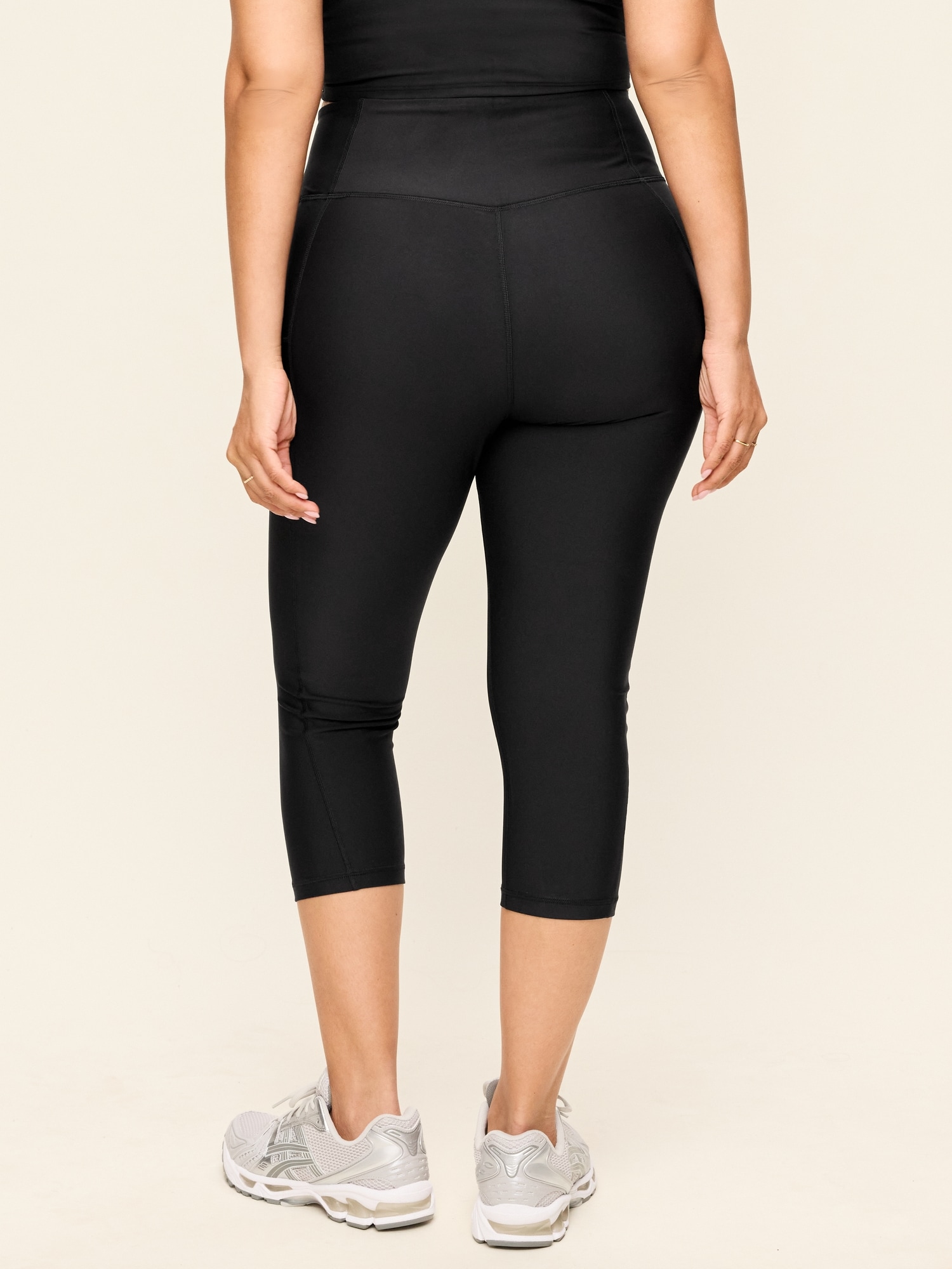 High-Waisted PowerSoft Crop Pocket Leggings
