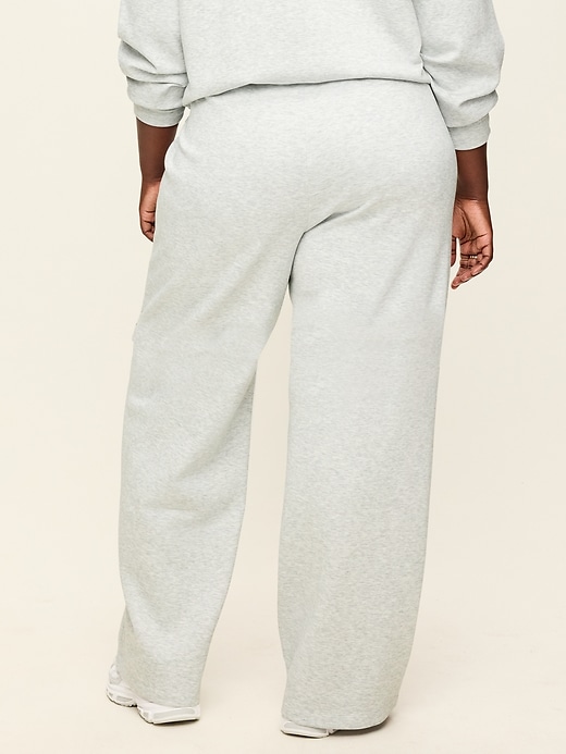 Image number 11 showing, Mid-Rise Dynamic Fleece Textured Wide-Leg Sweatpants