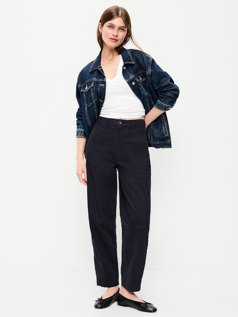 High-Waisted OGC Chino Tapered Straight Pants
