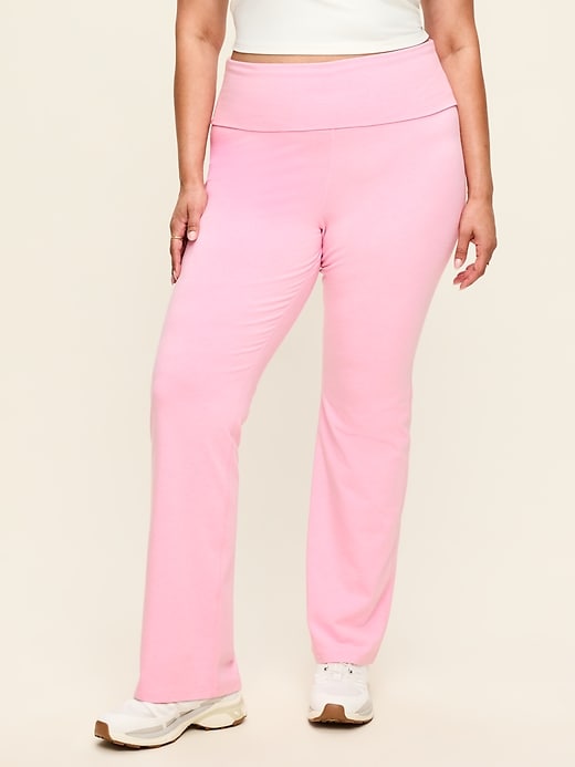 Image number 8 showing, High-Waisted PowerChill Fold-Over Bootcut Leggings
