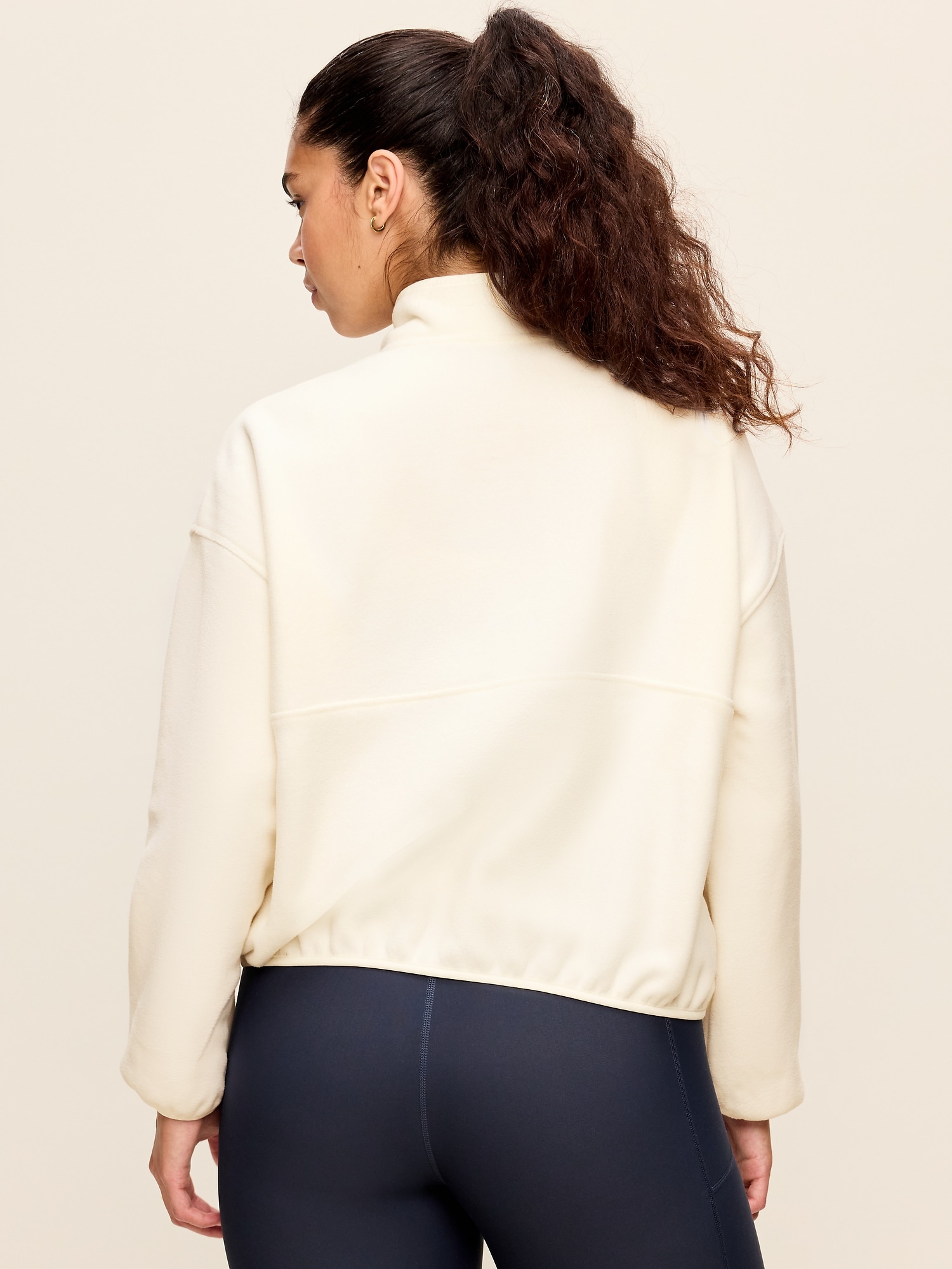 Oversized Half-Zip Performance Fleece Pullover