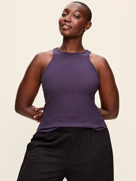 Image number 5 showing, CloudLite High-Neck Racerback Tank Top