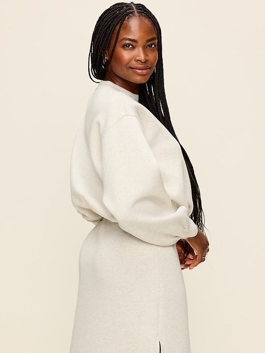 Image number 2 showing, Bounce Fleece Bubble-Hem Sweatshirt