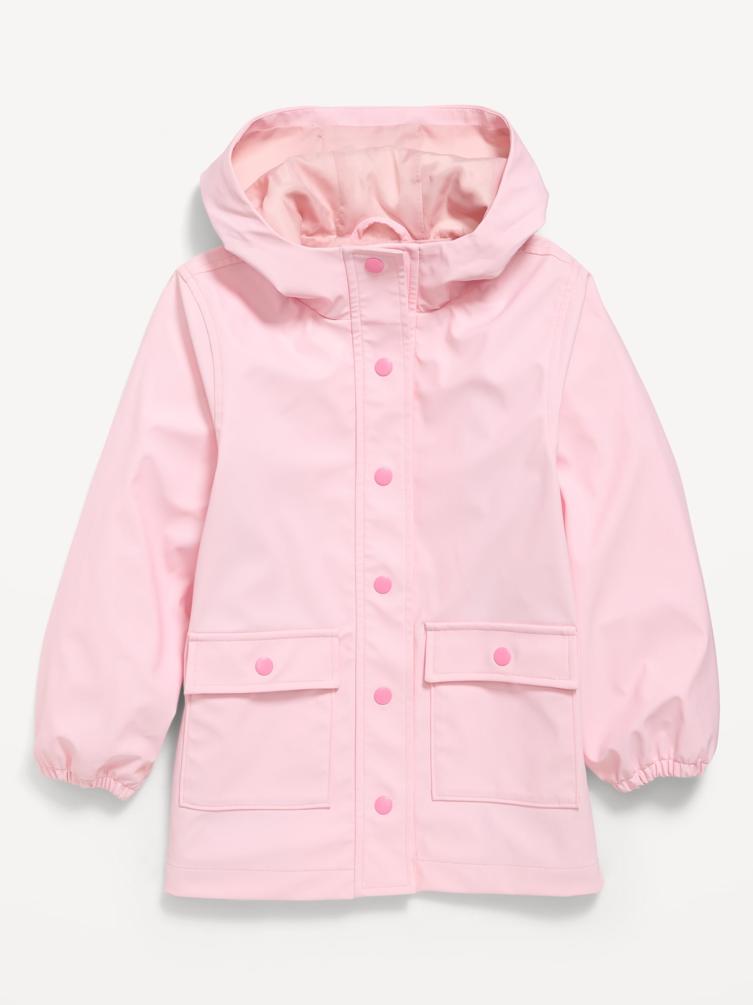 Water-Resistant Oversized Hooded Jacket for Girls