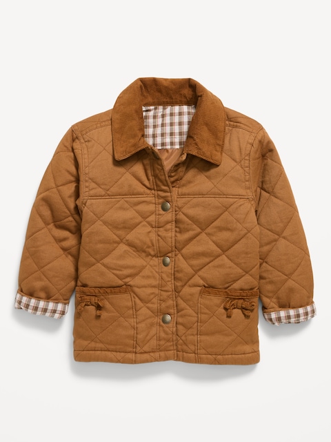 Twill Barn Jacket for Toddler Girls