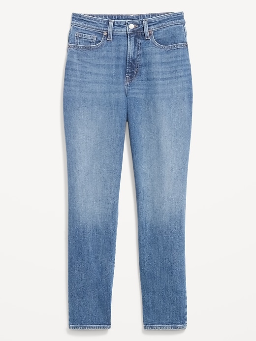 Image number 1 showing, Curvy High-Waisted OG Straight Ankle Jeans