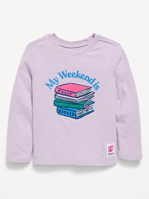 Image number 2 showing, Long-Sleeve Graphic T-Shirt for Toddler Girls